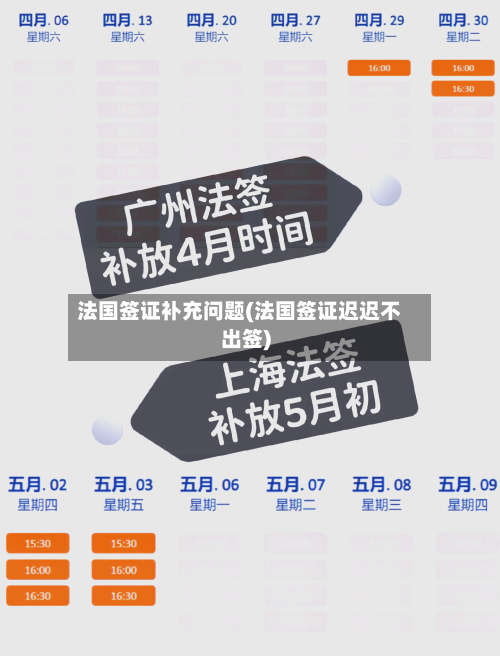 法国签证补充问题(法国签证迟迟不出签)