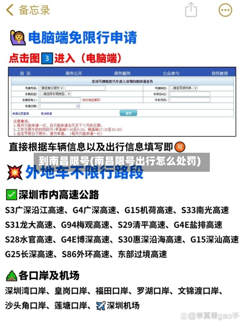 到南昌限号(南昌限号出行怎么处罚)-第2张图片