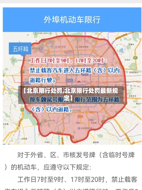 【北京限行处罚,北京限行处罚最新规定】-第2张图片