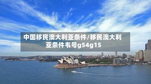 中国移民澳大利亚条件/移民澳大利亚条件韦号g54g15-第3张图片