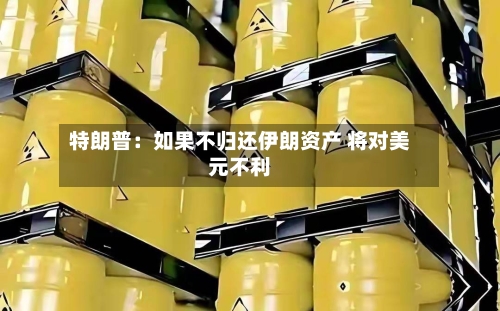 特朗普:如果不归还伊朗资产 将对美元不利-第2张图片