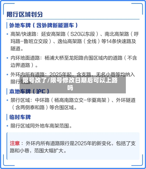 限号改了/限号修改日期后可以上路吗-第2张图片