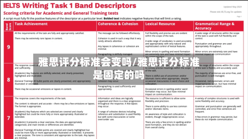 雅思评分标准会变吗/雅思评分标准是固定的吗