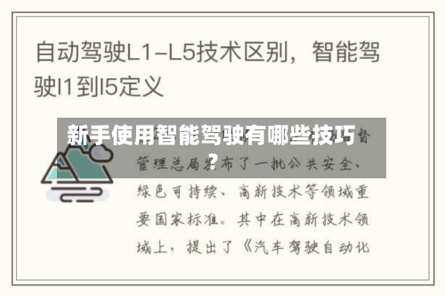 新手使用智能驾驶有哪些技巧?-第2张图片