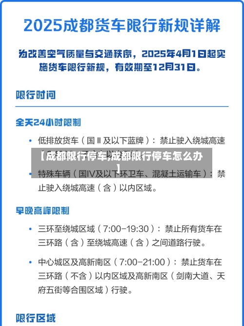 【成都限行停车,成都限行停车怎么办】