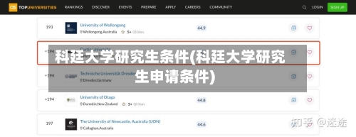 科廷大学研究生条件(科廷大学研究生申请条件)-第3张图片