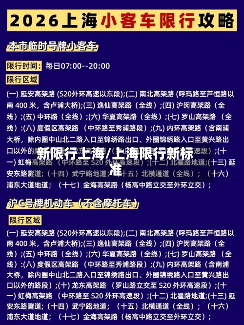 新限行上海/上海限行新标准-第2张图片