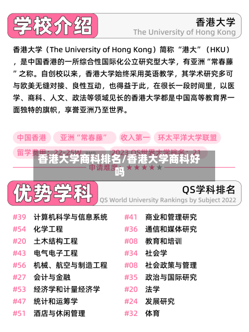 香港大学商科排名/香港大学商科好吗