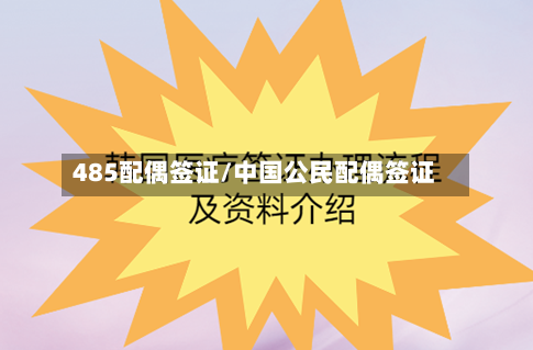 485配偶签证/中国公民配偶签证-第2张图片